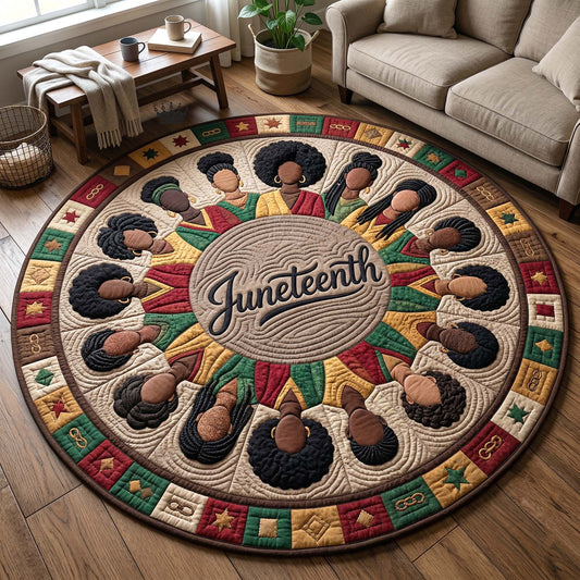 Melanin Legacy Quilted Round Mat GFTOTP18320