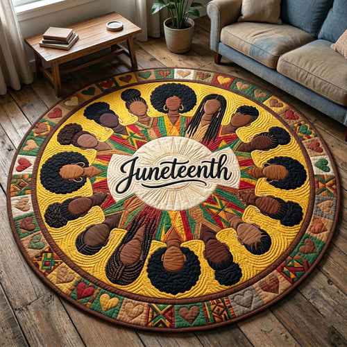 Melanin Legacy Quilted Round Mat GFTOTP18322