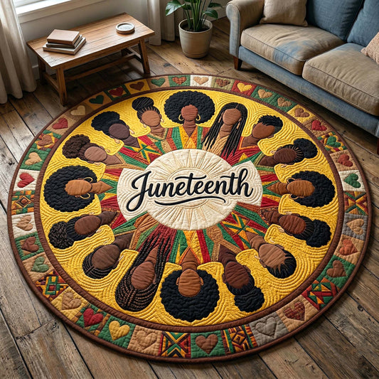 Melanin Legacy Quilted Round Mat GFTOTP18322