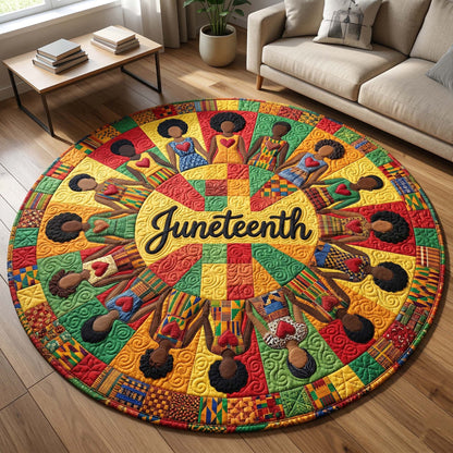 Melanin Legacy Quilted Round Mat GFTOTP18323