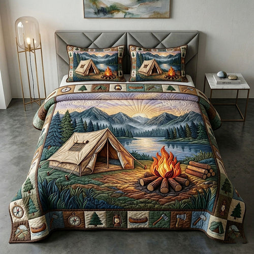 Camp Life 3-Piece Quilted Bedding Set GFTOTP18349