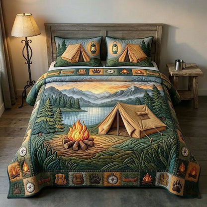 Camp Life 3-Piece Quilted Bedding Set GFTOTP18350
