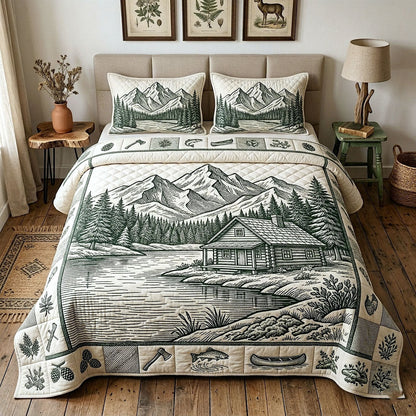 Camp Life 3-Piece Quilted Bedding Set GFTOTP18351