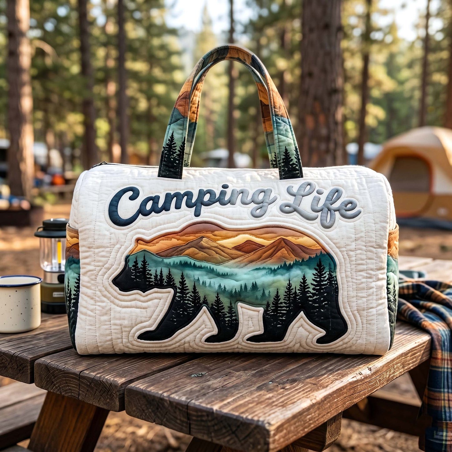 Camping Life Quilted Duffle Bag GFTOTP18366