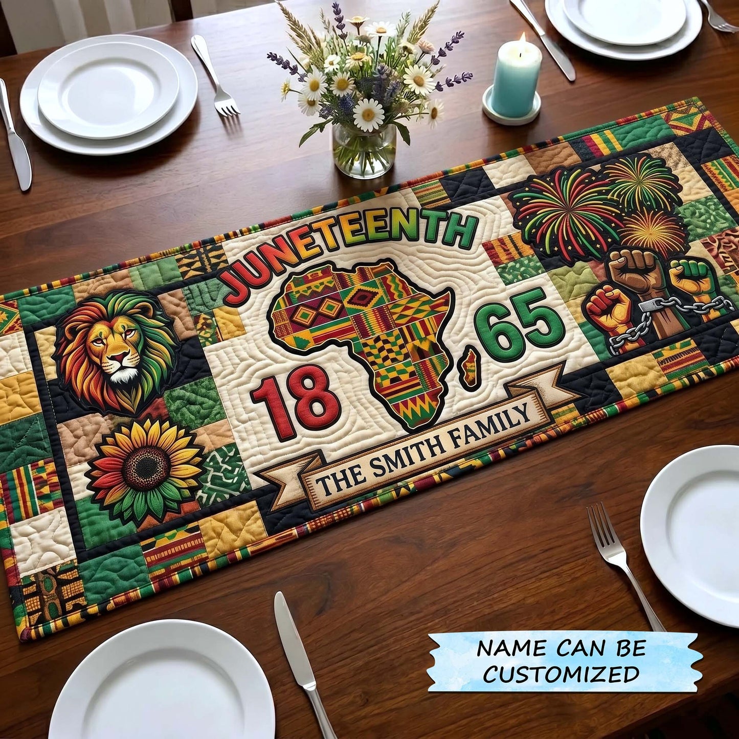 Melanin Legacy Quilted Table Runner QTCUZ GFTOTP18405