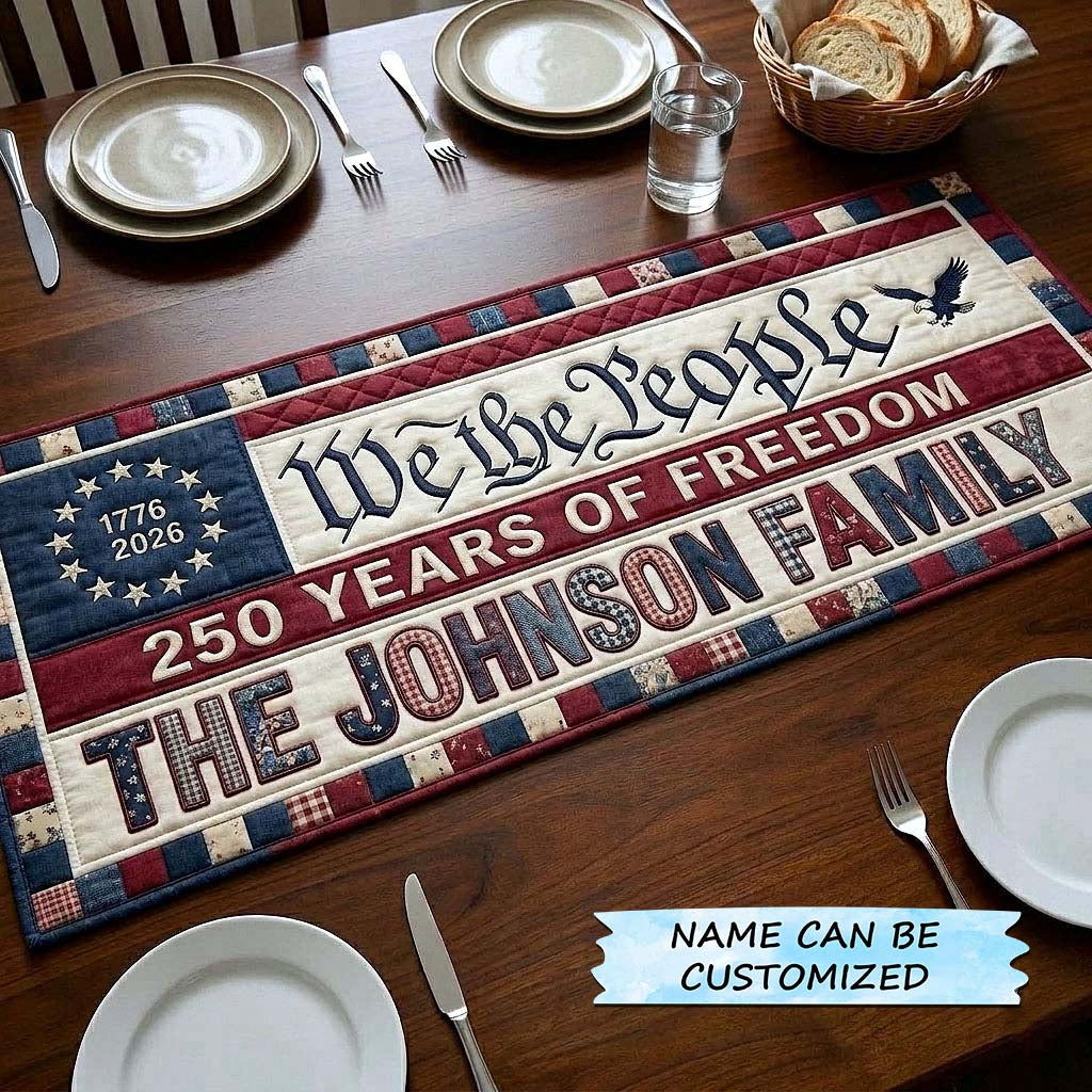 America 250th Anniversary Quilted Table Runner QTCUZ GFTOTP18407