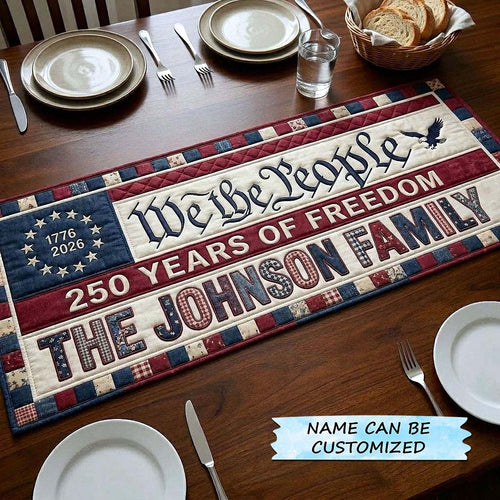 America 250th Anniversary Quilted Table Runner QTCUZ GFTOTP18407