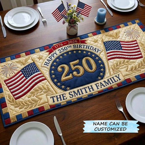 America 250th Anniversary Quilted Table Runner QTCUZ GFTOTP18411