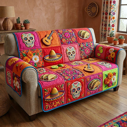 Viva Fiesta Quilted Sofa Cover GFTOTP18422