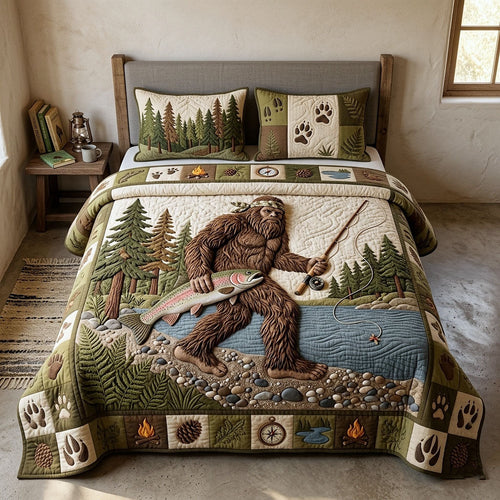 Hook Life 3-Piece Quilted Bedding Set GFTOTP18451