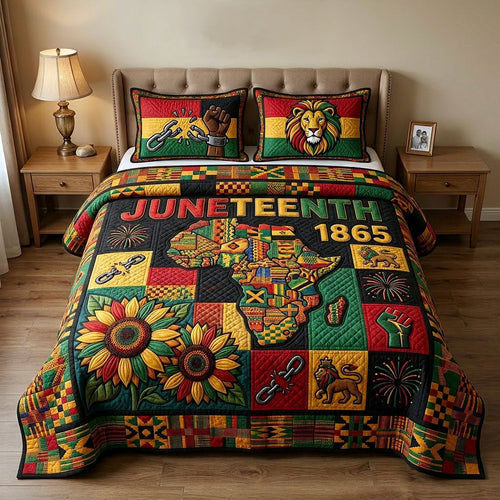 Melanin Legacy 3-Piece Quilted Bedding Set GFTOTP18525