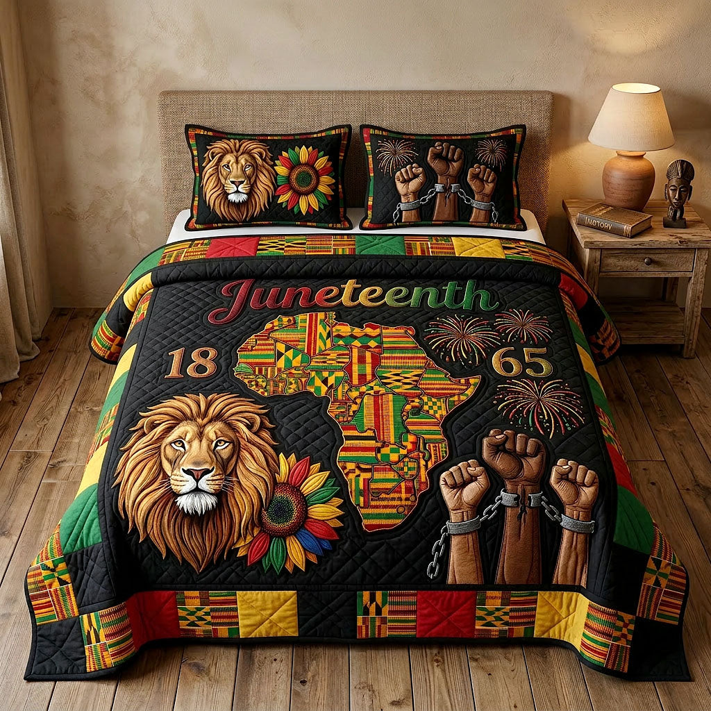Melanin Legacy 3-Piece Quilted Bedding Set GFTOTP18527