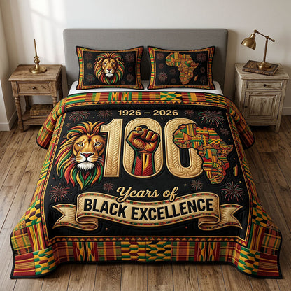 Melanin Legacy 3-Piece Quilted Bedding Set GFTOTP18530