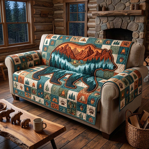 Woodland Dream Quilted Sofa Cover GFTOTP18538