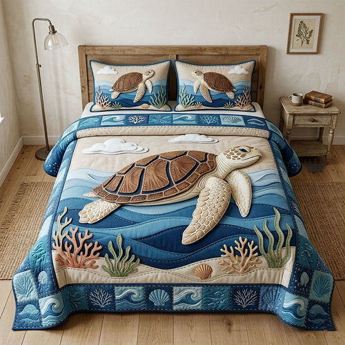 Aloha Breeze 3-Piece Quilted Bedding Set GFTOTP18563