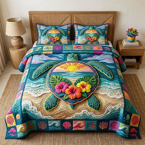 Aloha Breeze 3-Piece Quilted Bedding Set GFTOTP18564