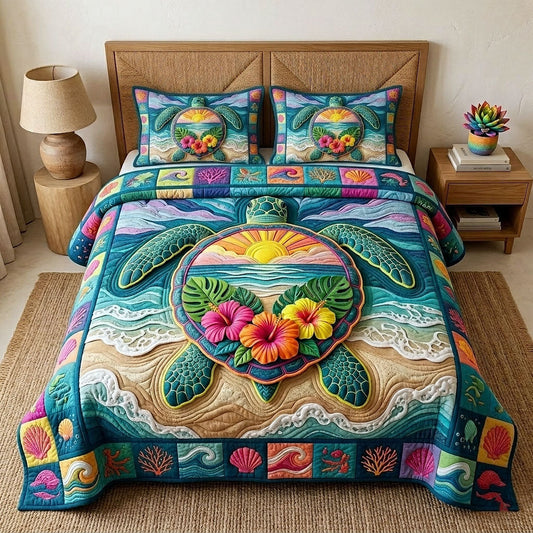 Aloha Breeze 3-Piece Quilted Bedding Set GFTOTP18564