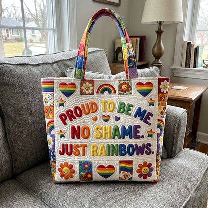 Rainbow Pride Quilted Tote Bag GFTOTP18571