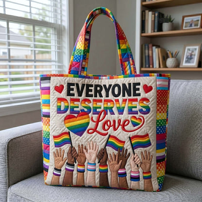 Rainbow Pride Quilted Tote Bag GFTOTP18573