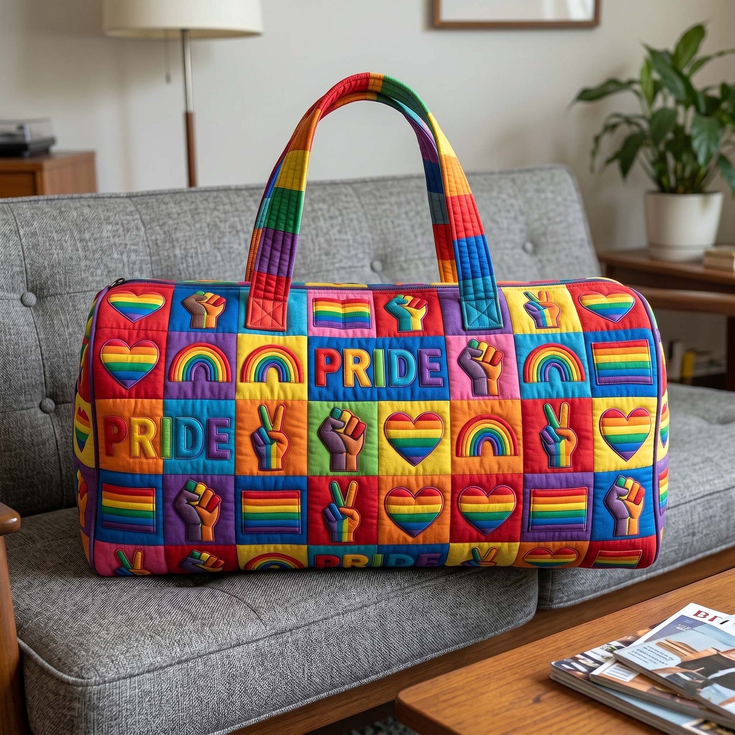 Rainbow Pride Quilted Duffle Bag GFTOTP18580