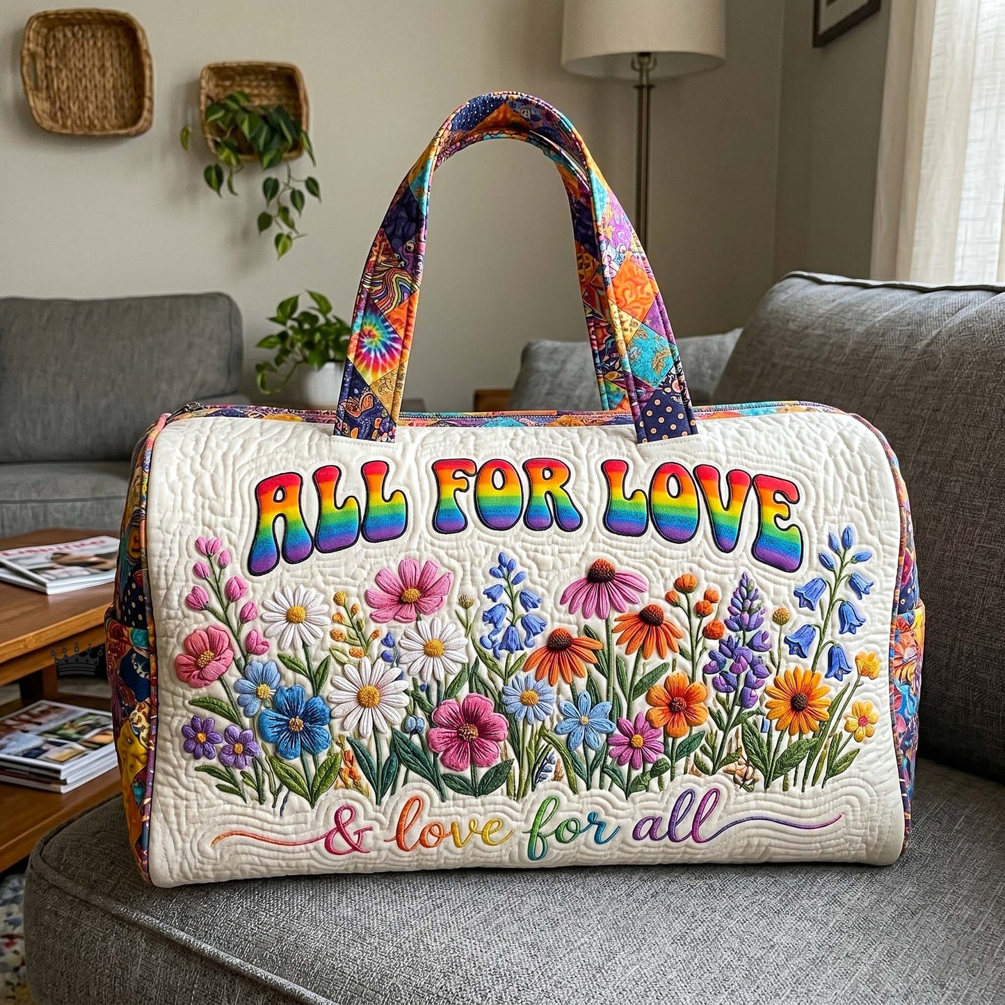 Rainbow Pride Quilted Duffle Bag GFTOTP18581