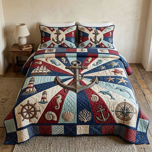 Ocean Voyage 3-Piece Quilted Bedding Set GFTOTP18601