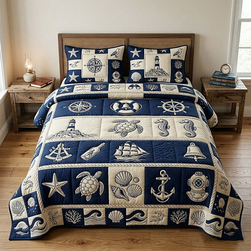 Ocean Voyage 3-Piece Quilted Bedding Set GFTOTP18602