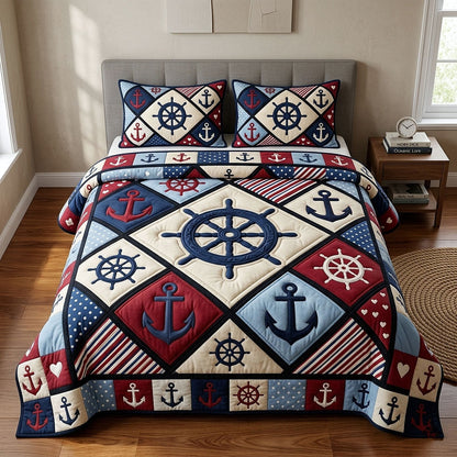 Ocean Voyage 3-Piece Quilted Bedding Set GFTOTP18604