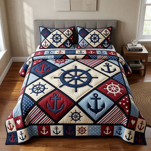 Ocean Voyage 3-Piece Quilted Bedding Set GFTOTP18604