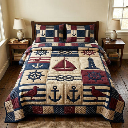 Ocean Voyage 3-Piece Quilted Bedding Set GFTOTP18605