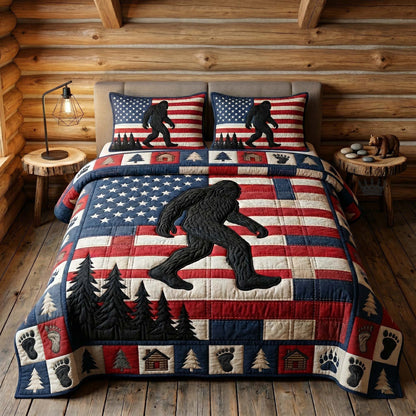 Mystic Sasquatch 3-Piece Quilted Bedding Set GFTOTP18623