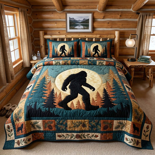 Mystic Sasquatch 3-Piece Quilted Bedding Set GFTOTP18625