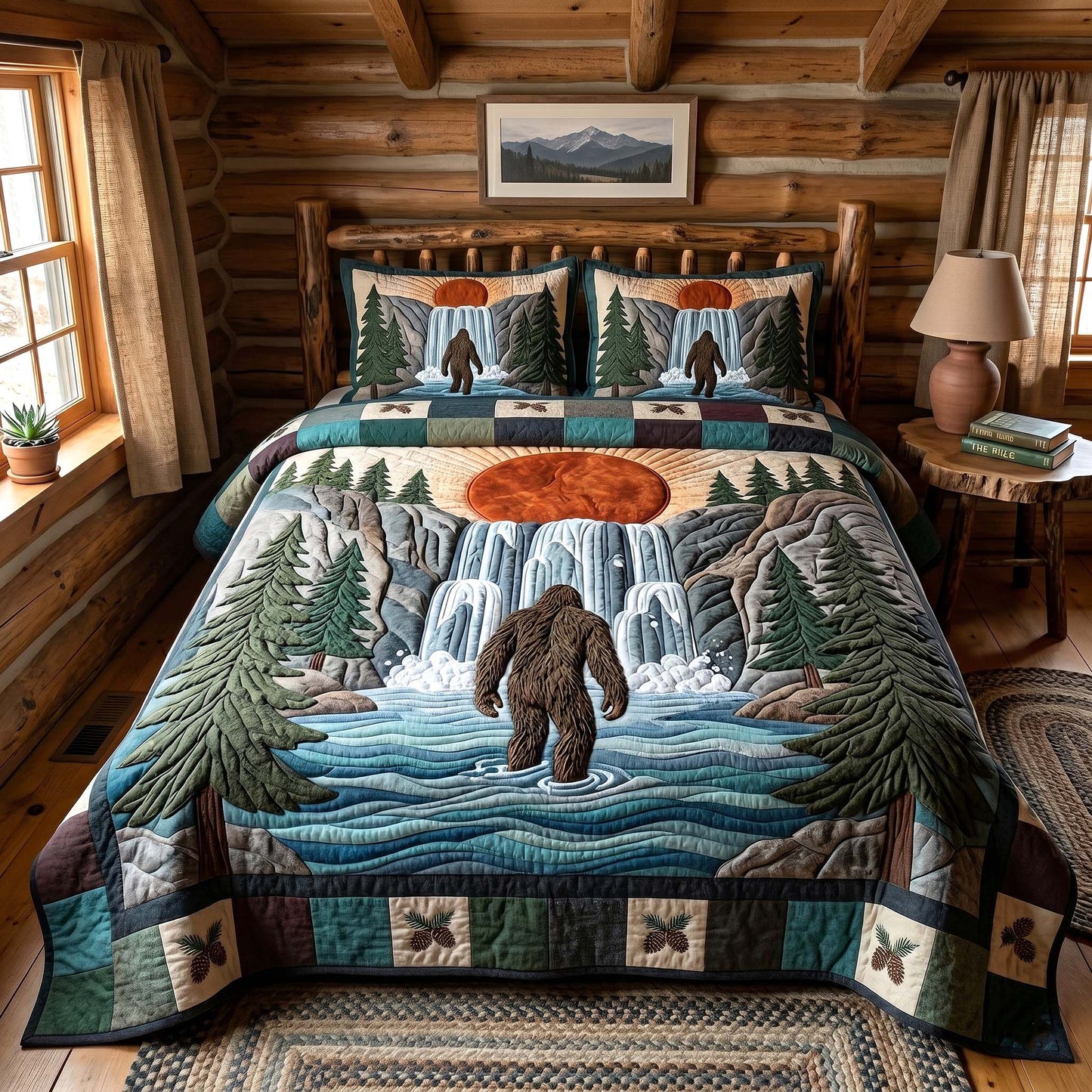 Mystic Sasquatch 3-Piece Quilted Bedding Set GFTOTP18626