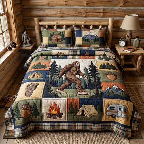 Mystic Sasquatch 3-Piece Quilted Bedding Set GFTOTP18629