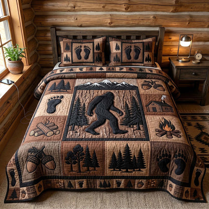 Mystic Sasquatch 3-Piece Quilted Bedding Set GFTOTP18630
