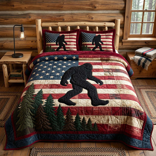 Mystic Sasquatch 3-Piece Quilted Bedding Set GFTOTP18631