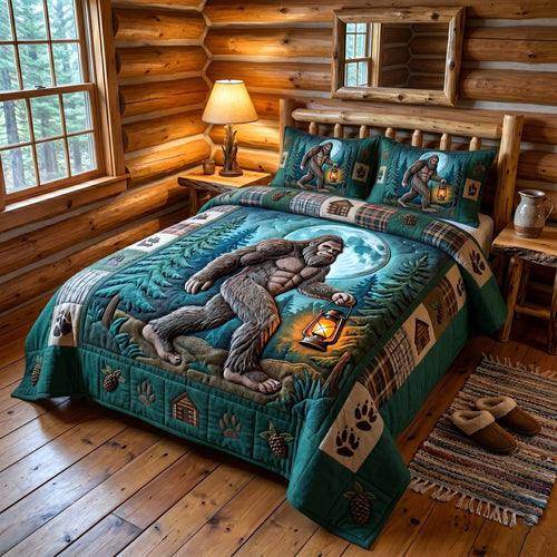 Mystic Sasquatch 3-Piece Quilted Bedding Set GFTOTP18633