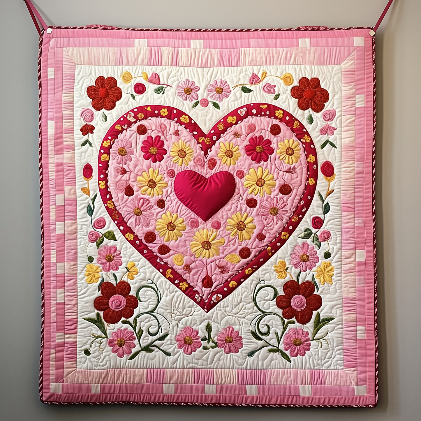 Heart In Bloom Quilted Blanket GFTOTP1864