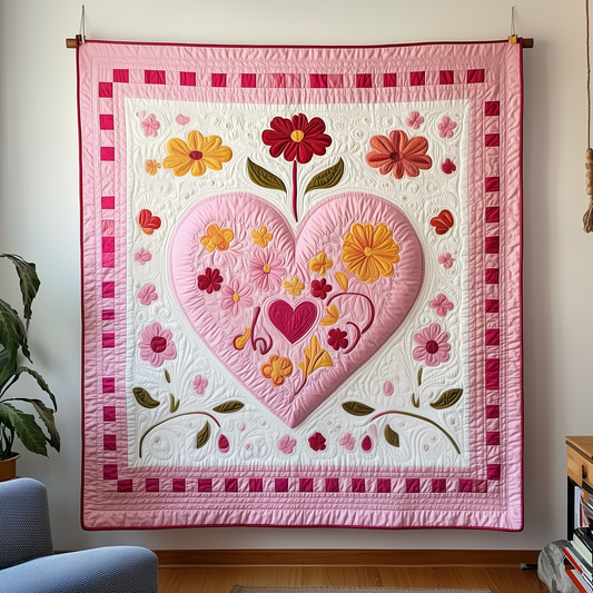 Heart In Bloom Quilted Blanket GFTOTP1868