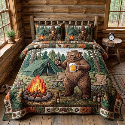 Forest Camper 3-Piece Quilted Bedding Set GFTOTP18692