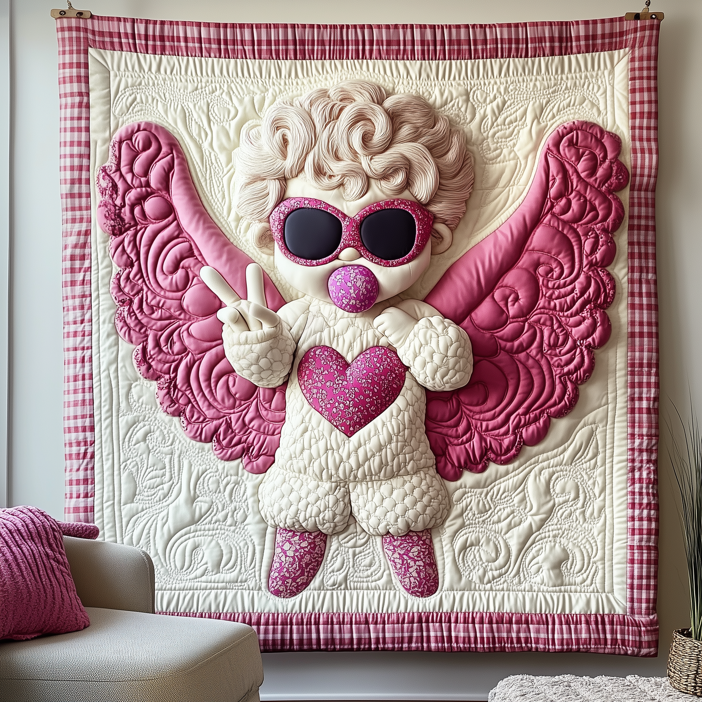 Eternal Love Cupid Quilted Blanket GFTOTP1872