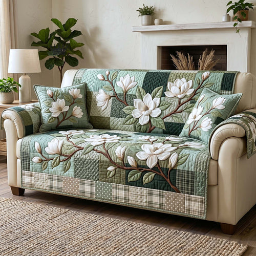 Magnolia Grace Quilted Sofa Cover GFTOTP18738