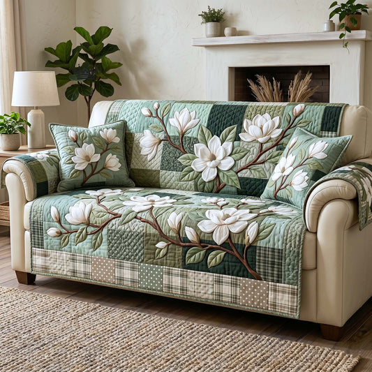 Magnolia Grace Quilted Sofa Cover GFTOTP18738
