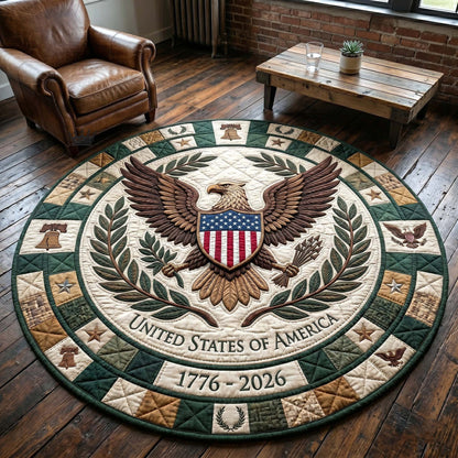 Heritage Patch Quilted Round Mat GFTOTP18743
