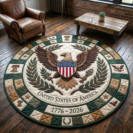 Heritage Patch Quilted Round Mat GFTOTP18743