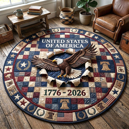 Heritage Patch Quilted Round Mat GFTOTP18745