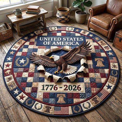 Heritage Patch Quilted Round Mat GFTOTP18745
