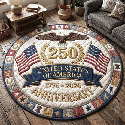 Heritage Patch Quilted Round Mat GFTOTP18748