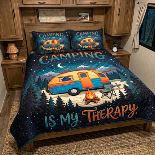 Camping Life 3-Piece Quilted Bedding Set GFTOTP18750