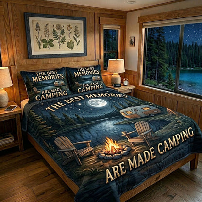 Camping Life 3-Piece Quilted Bedding Set GFTOTP18752